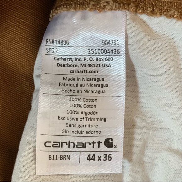 *NWT* Carhartt Loose Fit Washed Duck Utility Work Jeans / Pants - Picture 9 of 9